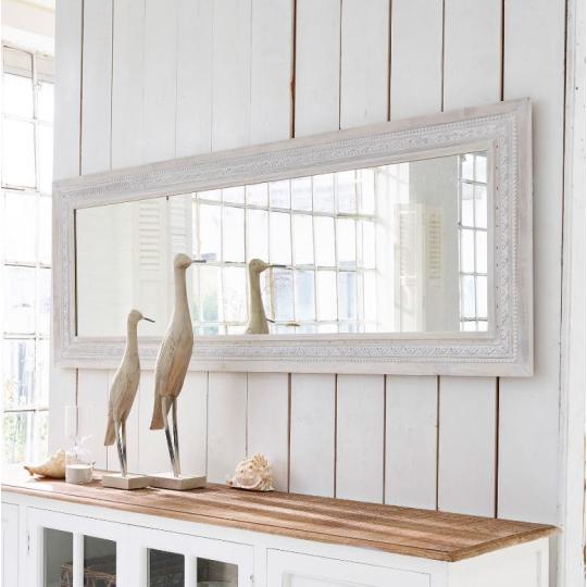 provensalsky klasicky biely dlhsi zrkadlo vyrezavany masivny predsien kuchyna obyvacia izba velky rustikalny vintage mediteransky styl zrkadla lameridiana.jpg